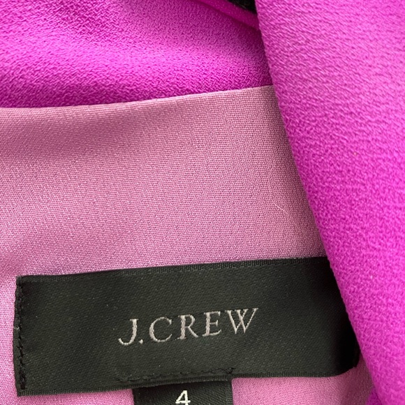 J. Crew Ruffle-Front Sheath Dress in 365 Crepe, Size 4 - Picture 3 of 5